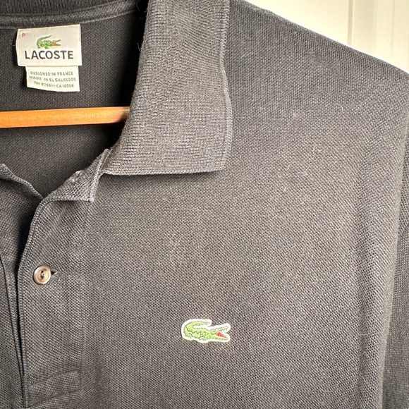 LACOSTE - Classic Black Polo, Men’s Size 3XL - Picture 5 of 9